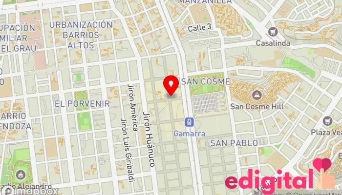 mapa de Inkafarma Farmacia en Lima