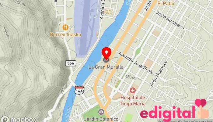 mapa de INKAFARMA Farmacia en Tingo María