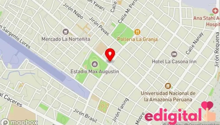 mapa de Inkafarma Farmacia en Iquitos