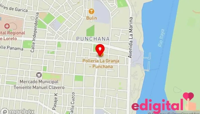 mapa de Inkafarma Farmacia en Iquitos