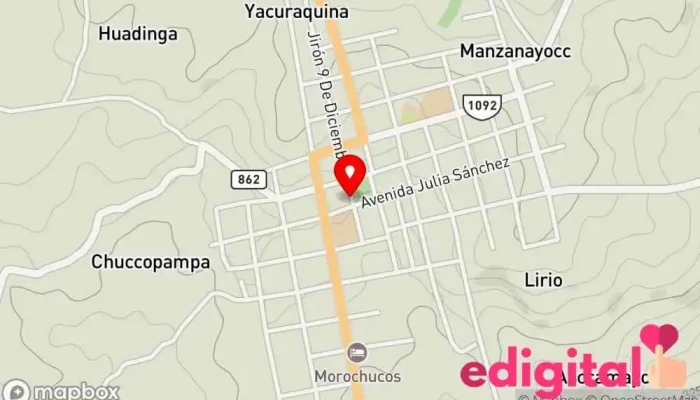 mapa de Inkafarma Morochucos Farmacia en Pampa Cangallo