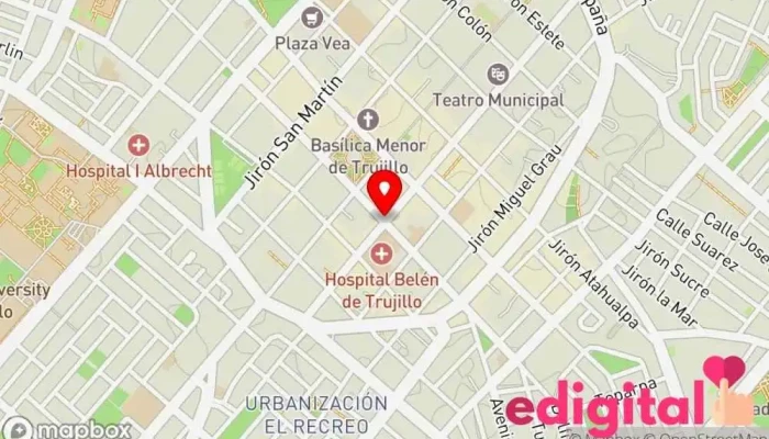mapa de Inkafarma T-12 Farmacia en Trujillo