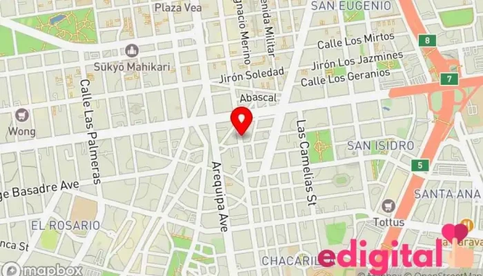 mapa de Irfarma Farmacia en San Isidro