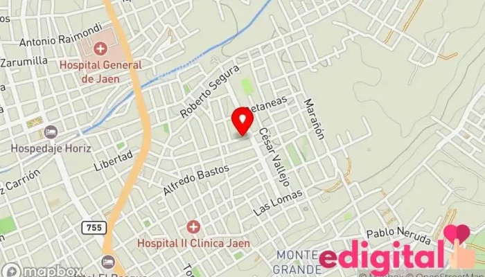 mapa de Jaen Farmacia en Jaén