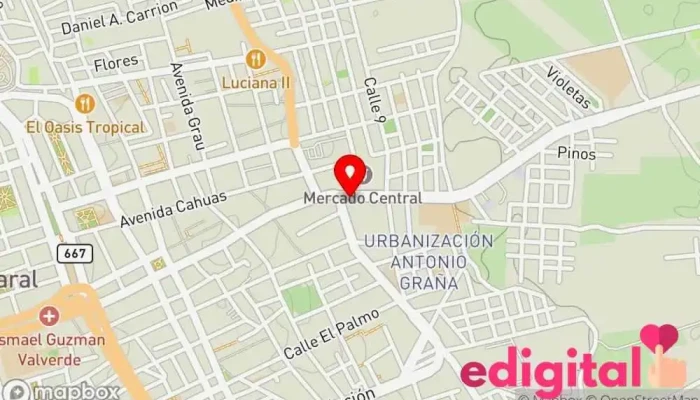 mapa de JANPI Farmacia en Huaral