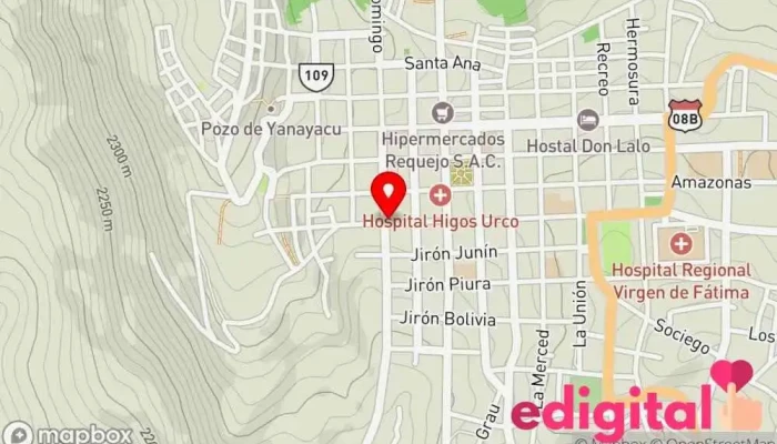 mapa de La Casa Del Pañal Tienda de comestibles, periódicos y medicamentos en Chachapoyas