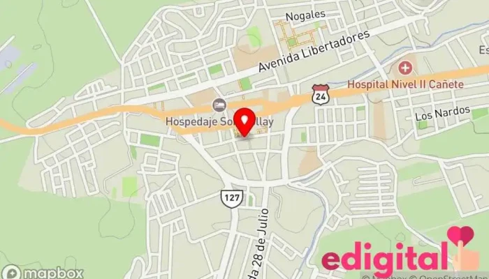 mapa de Liafarma Farmacia en San Vicente de Cañete