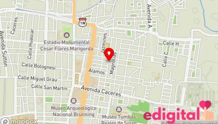 mapa de Luz Farma Boticas Y Perfumería Farmacia en Lambayeque