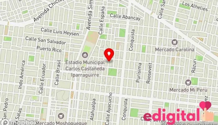 mapa de Md Farma Farmacia en José Leonardo Ortiz