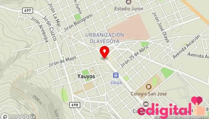 mapa de Medicina Natural Farmacia en Jauja