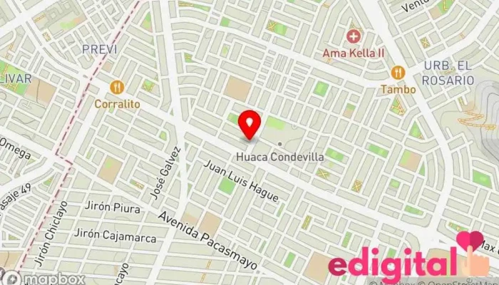 mapa de MegaBotikas Farmacia en San Martín de Porres