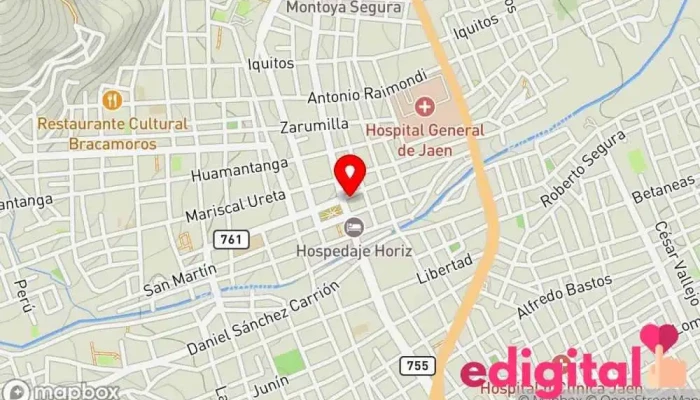 mapa de Mi farma Farmacia en Jaén