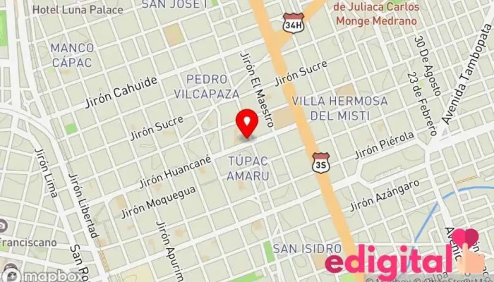 mapa de Mi Farma Farmacia en Juliaca