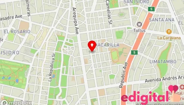 mapa de Mi farma Farmacia en San Isidro