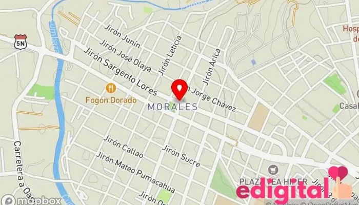 mapa de Mifarma Boticas y Perfumería Farmacia en Tarapoto