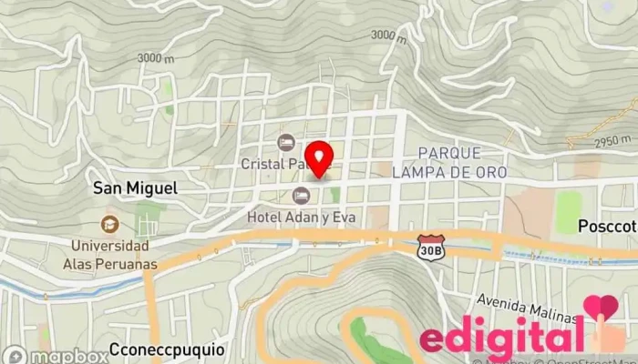 mapa de Mifarma Farmacia en Andahuaylas