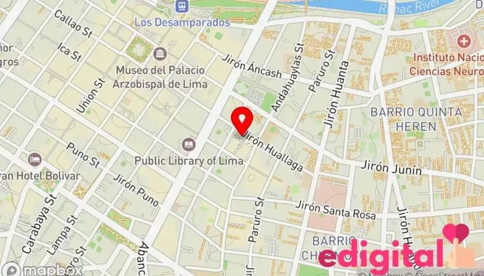 mapa de MIFARMA Farmacia en Lima