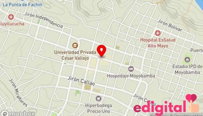 mapa de Mifarma Farmacia en Moyobamba