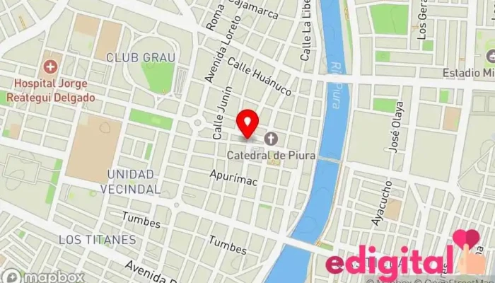 mapa de Mifarma Farmacia en Piura
