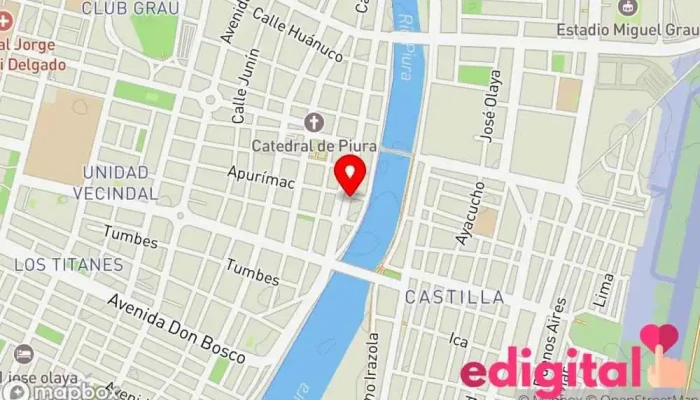 mapa de Mifarma Farmacia en Piura