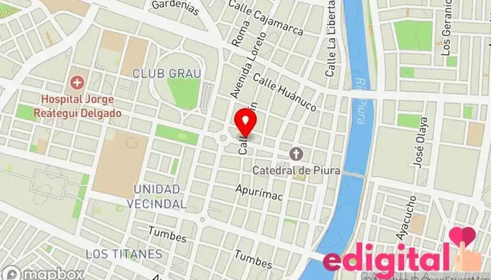mapa de Mifarma Farmacia en Piura