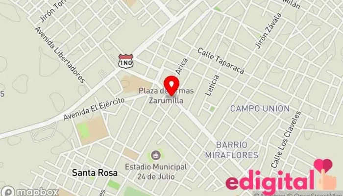 mapa de MIFARMA Farmacia en Zarumilla