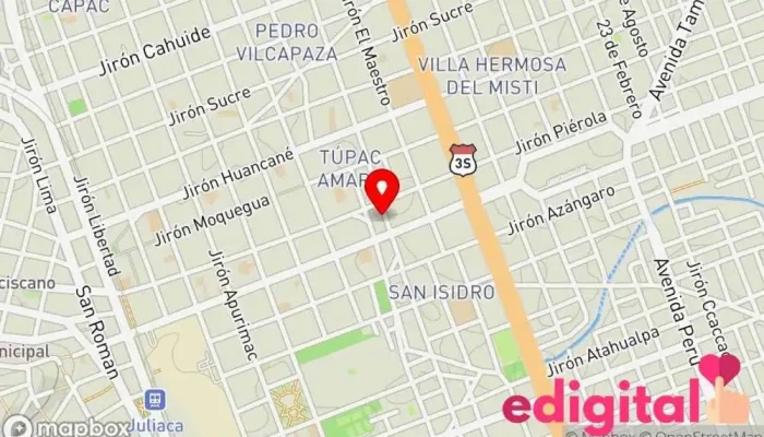 mapa de Minivan a Puno 2024 Servicio de transporte en Juliaca 21104