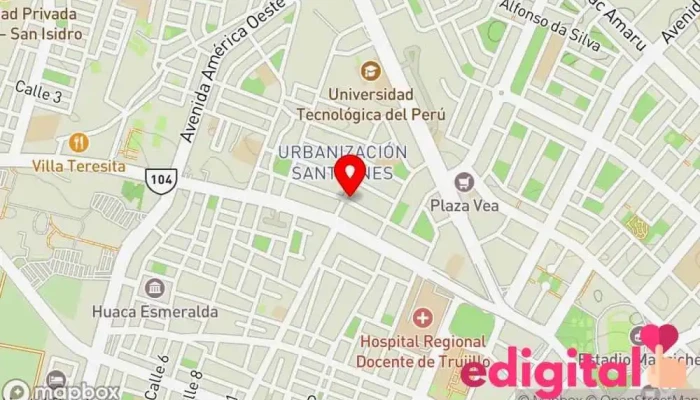 mapa de Neosalud Trujillo Farmacia en Trujillo