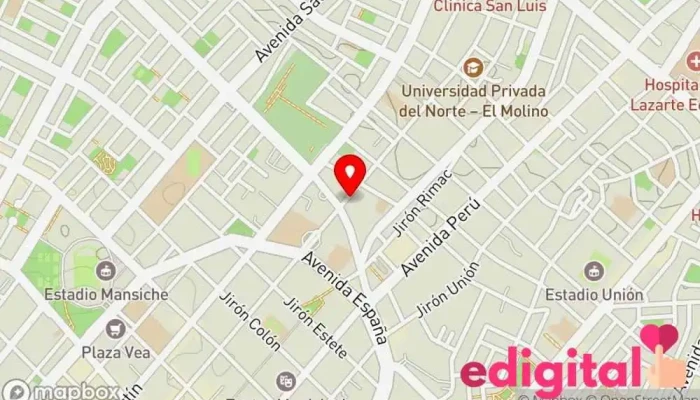 mapa de Oltursa Servicio de transporte en Trujillo 13001