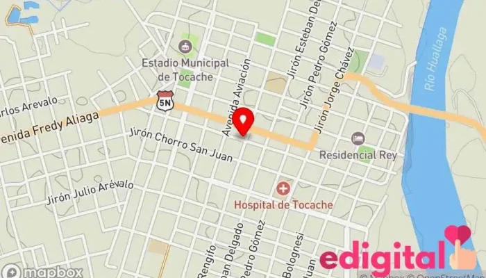mapa de Orozco De Tu Salud Farmacia en Tocache