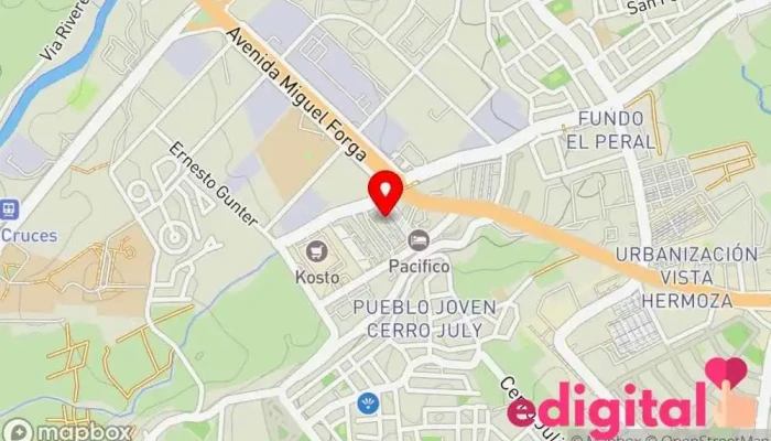 mapa de Pacífico del Sur S.R.L. Servicio de transporte en Cercado De Arequipa