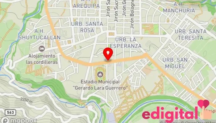 mapa de Paradero 2: Caraz a Huaraz Servicio de transporte en Caraz