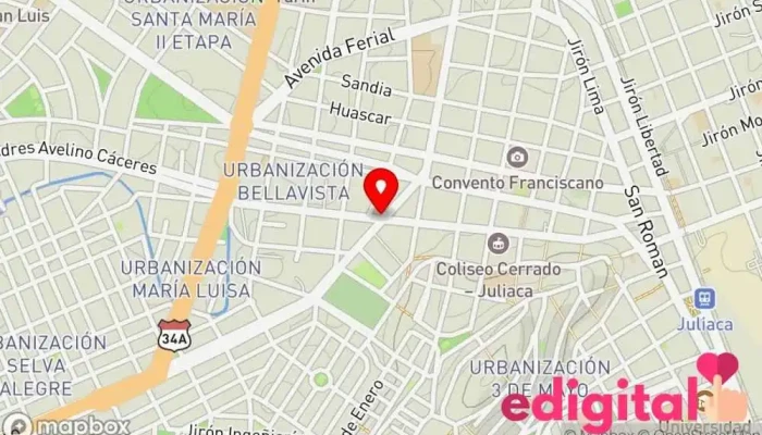 mapa de Pensando En Ti Farmacia en Puno