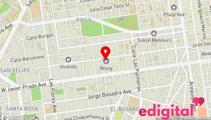 mapa de puntofarma Farmacia en San Isidro