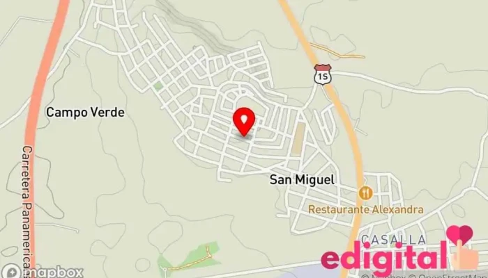 mapa de San Miguel - pisco Farmacia en Pisco