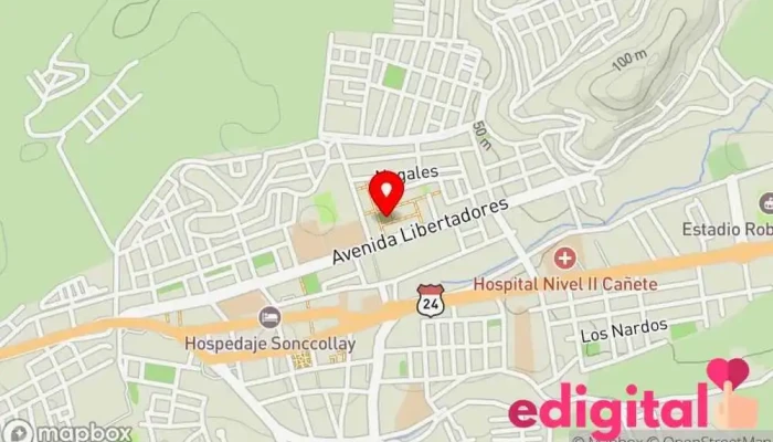 mapa de SAN VICENTE Farmacia en San Vicente de Cañete