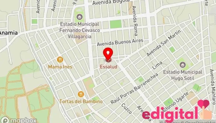 mapa de Sanasalud Farmacia en Ica