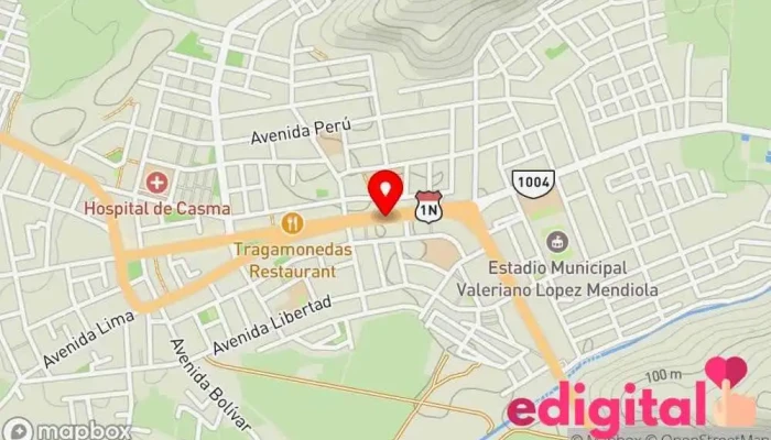 mapa de Sechin Farma Farmacia en Casma