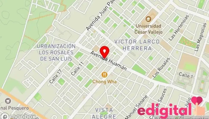 mapa de SiFarma Farmacia en Víctor Larco Herrera
