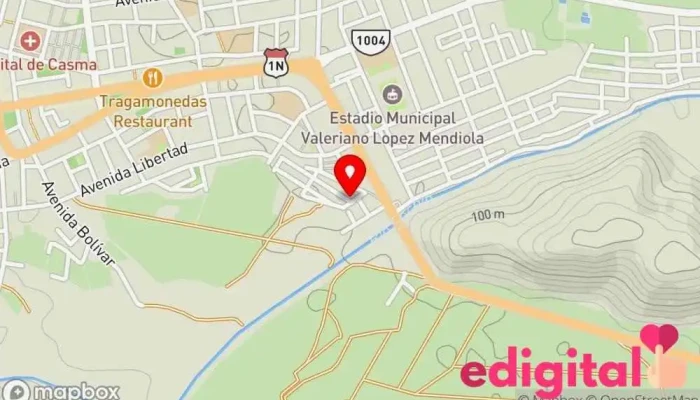 mapa de Sucursal Tepsa _ Casma Oficinas de empresa en Casma