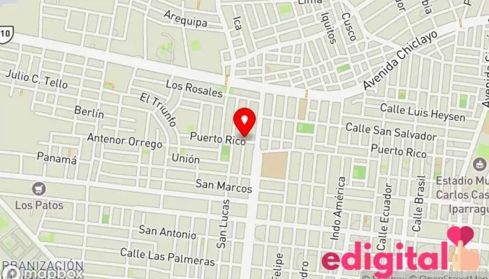 mapa de Surayfarma Farmacia en José Leonardo Ortiz