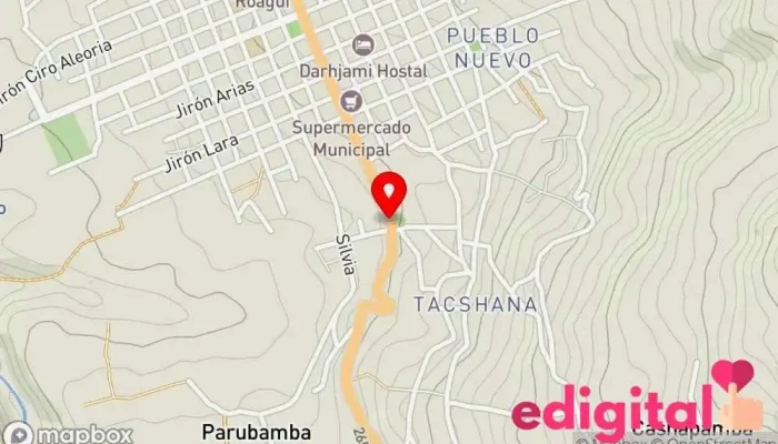 mapa de Terminal A Trujillo Servicio de transporte en Cajabamba 06351