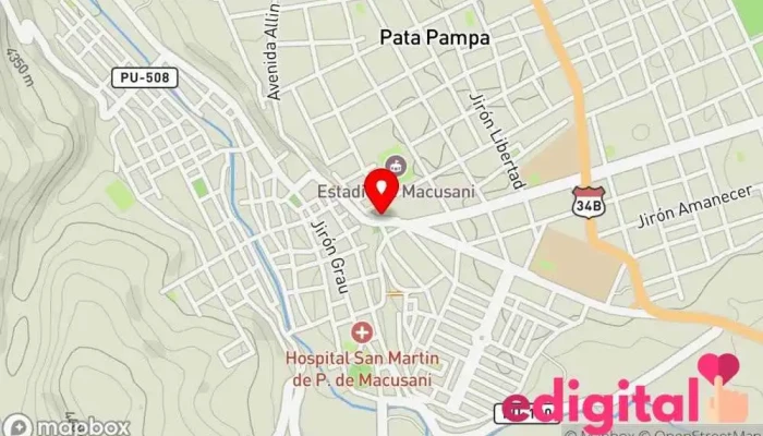 mapa de Terminal allincapac carabaya Agencia de viajes en Macusani 21251