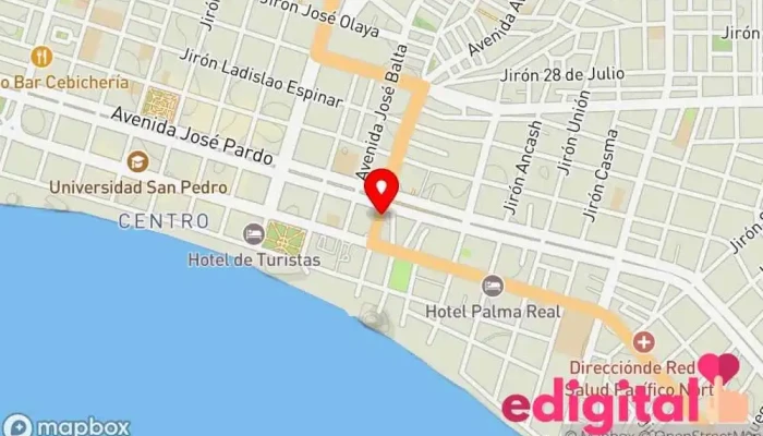 mapa de Terminal casma  en Chimbote