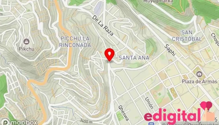 mapa de Terminal Cusco-Mollepata Servicio de transporte en Cusco