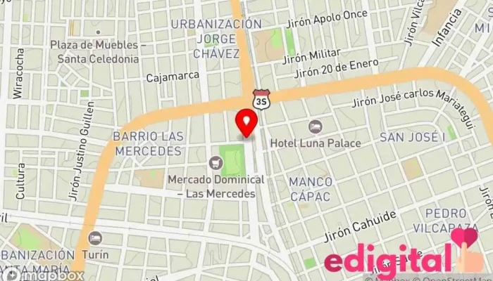 mapa de Terminal De Autos A Cusco Centro comercial en Juliaca 21101