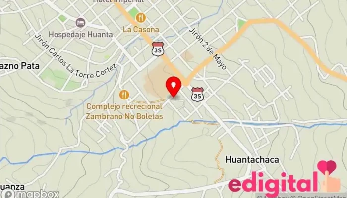 mapa de Terminal de Huanta Servicio de transporte en Huanta