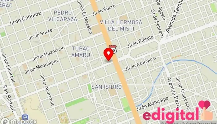 mapa de Terminal De Puno Centro comercial en Juliaca 21104