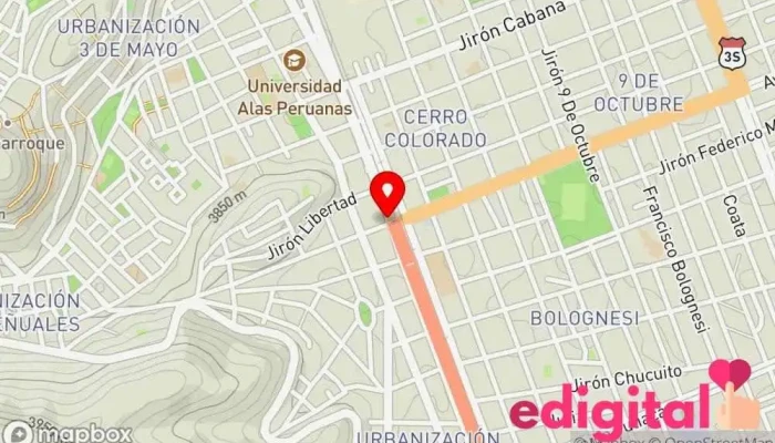mapa de Terminal Dorado Express Empresa de mensajería en Juliaca 21104