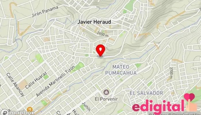mapa de Terminal El Rápido Servicio de transporte en Arequipa